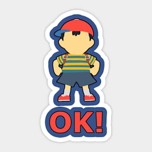 NESS | Super Smash Taunts | OK! Sticker